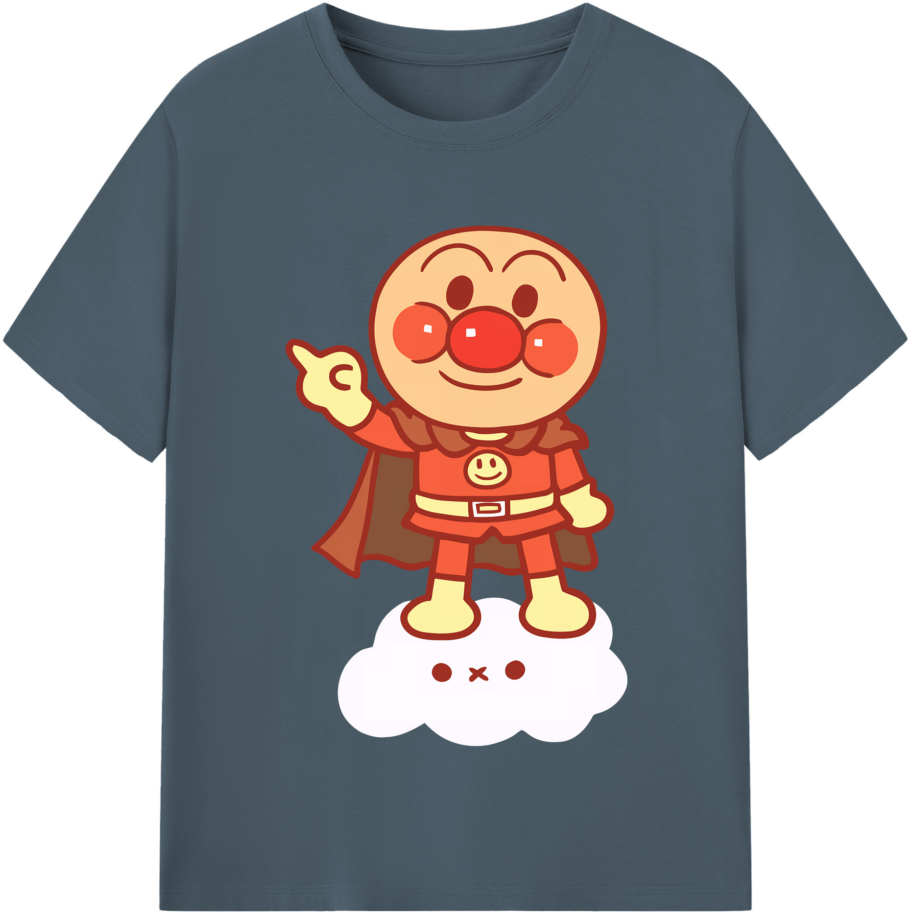 （画像用） アンパンマン Anpanman 綿100％半袖Tシャツ（フロントプリント）